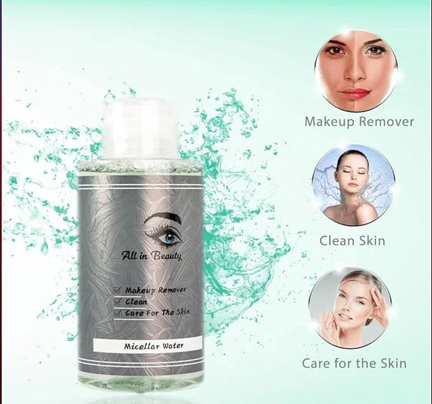 All in beauty Micellar Lotion Cleansing Water, Toner, Make-up Remover for All Skin Types, After Waxing, During and After M...
