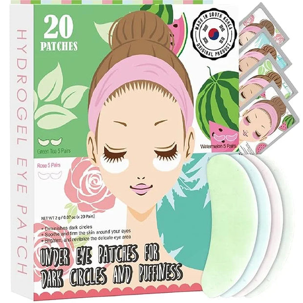 Eye Mask for Puffiness - Under Eye Patches for Dark Circles - Korean Under Eye Mask Patches for Puffy Eyes - Eye Gel Pads ...