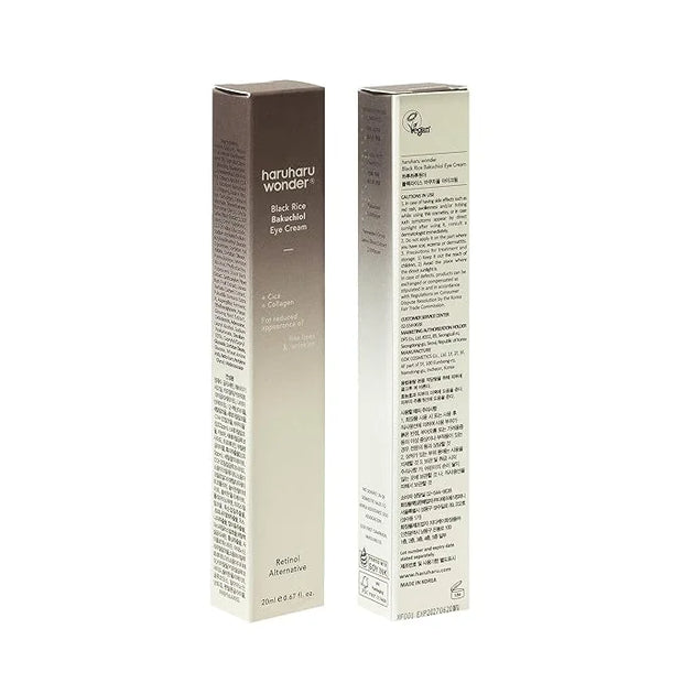 [Haruharu Wonder] Black Rice Bakuchiol Eye Cream 0.67 fl.oz / 20ml | Anti-Aging, Wrinkle Care, Natural Retinol Alternative...