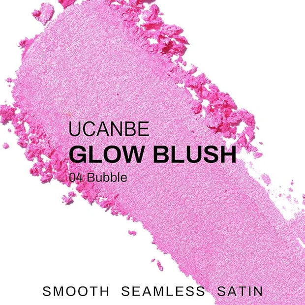 UCANBE Baked Blush for Cheek, Glow Blushing Palette - Seamless Silky Blendable Powder Blush Makeup Palette, Delivering Lon...