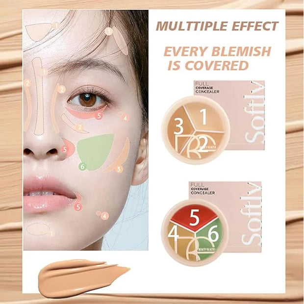 Foundation Concealer Palette + Color Corrector Palette, Light