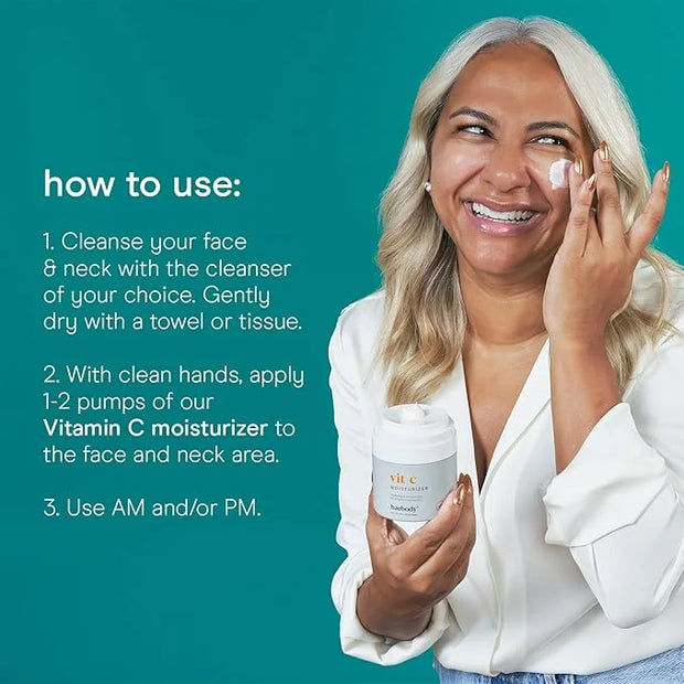Baebody Made in USA Vitamin C Face Moisturizer - Travel Size Brightening Vitamin C Cream Moisturizer with Jojoba Oil - Ant...