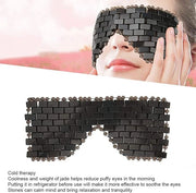 Jade Stone Eye Mask, Cooling Eye Mask Sleep Masks Eye Treatment for Puffy Eyes Dark Circles Jade Mask for Sleeping Masks S...
