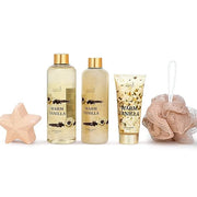 Freida & Joe Fragrance Bath & Body Collection Gift Box, Includes Shower Gel, Body Lotion, Body Scrub, Bath Bomb & Sponge (...