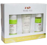 Pure Fiji Nourishing Trio, Ideal Spa Bath Gift Set for Women - Travel Kit - Includes Exotic Body Oil , Hydrating Body Loti...