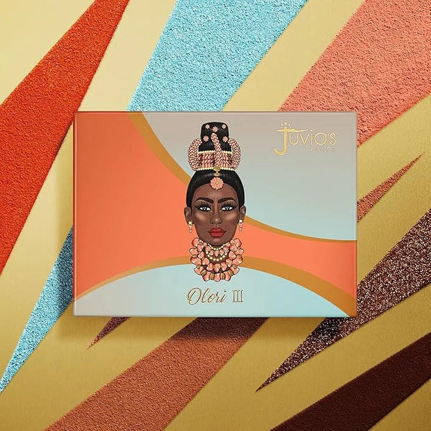 Juvia's Place Olori III Eyeshadow Palette, 6 Shades of Coral, Browns and Bronzes with a Pop of Rich Blue, Matte and Shimme...