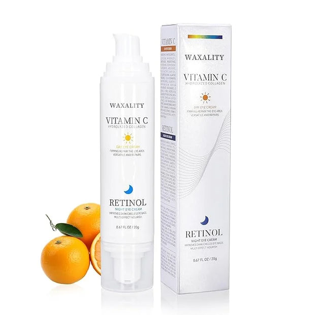 Under Eye Cream Dark Circles, Under Eye Skin Treatment Cream Reduces Puffiness, Fine Lines, Wrinkles and Eye Bags, Day & N...