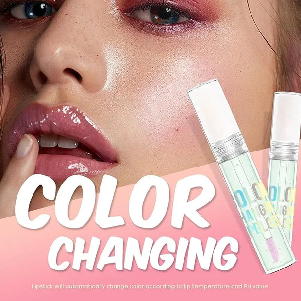 VIOLA HOUSE Color Changing Lip Gloss, PH Lip Tinted, High gloss lipstick, waterproof,long lasting lip care. 5g - Product I...
