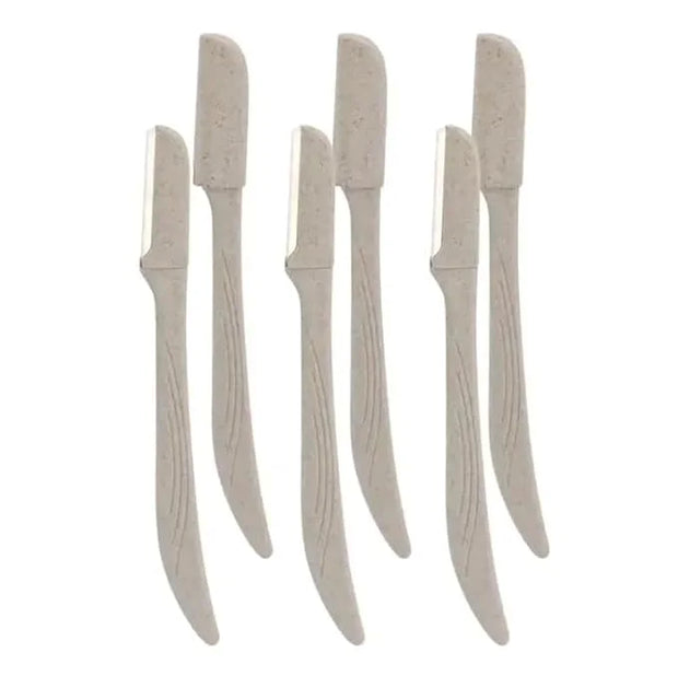 Micro Grooved Derma Blades Facial Razor, Wheat Straw Facial Razor for Women and Men, Eyebrow Razor, Bikini Razor, Hair Tri...