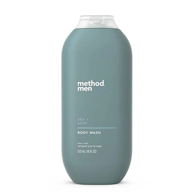 Method Men Body Wash, Sea + Surf, Paraben and Phthalate Free, 18 fl oz (Pack of 1) - Product Image