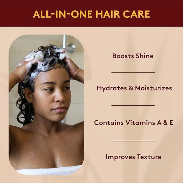 OKAY AFRICAN BLACK SOAP SHAMPOO 12oz / 355ml - Product Image