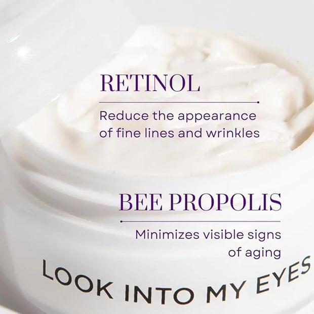 Hey Honey Look Into My Eyes Retinol, Peptide & Propolis Eye Mask for Wrinkle Reduction, Fine Line Smoothing Hydration Over...