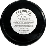 Aloe Matte Turquoise Teal Green Soft Pressed Powder Single Vegan Eyeshadow; Talc, Paraben & Cruelty Free - Product Image