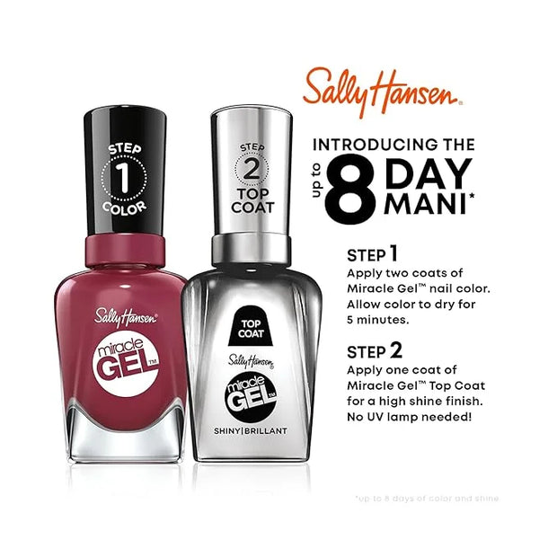 Sally Hansen Miracle Gel™, Shell Party, Long Lasting, Gel-Like Formula, No UV Lamp Needed, Brown Nail Polish - Product Image