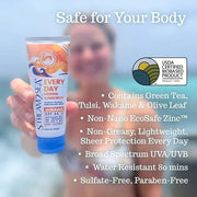 SPF 45 Every Day Shimmer Mineral Sunscreen | 2.5 Fl Oz Biodegradable, Paraben Free & Reef Safe Sunscreen | Non-Greasy, Lig...