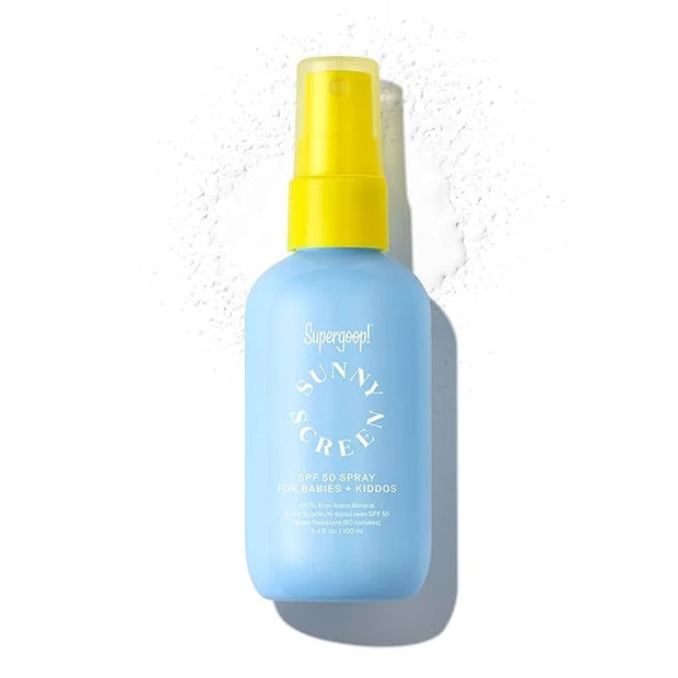 Supergoop! Sunnyscreen 100% Mineral Spray SPF 50, 3.4 fl oz - Face & Body Sunscreen for Babies & Kids - 100% Non-Nano Mine...