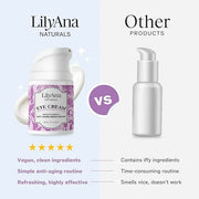 LilyAna Naturals Eye Cream for Dark Circles and Puffiness, Anti Aging Under Eye Cream for Wrinkles and Bags helps Improve ...