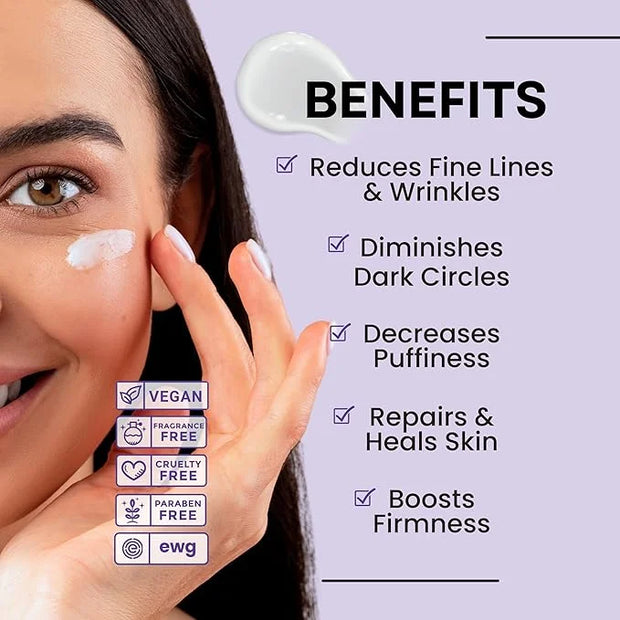 Excuse My Frank Bakuchiol Age Defense Eyecream, Korean Eye Cream, Gentle Cream, Natural Retinol, Dark Circles Puffiness & ...