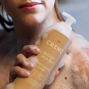 Cremo White Jasmine Amber Skin Moisturizing Body Wash for Women, Notes of White Jasmine, Red Currant, and Sweet Amber, 16 ...