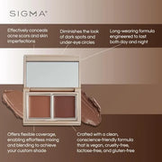 Sigma Beauty Spectrum Color-Correcting Duo – Color Correcting Cream for Concealing and Priming Skin, 2in1 Makeup Set with ...