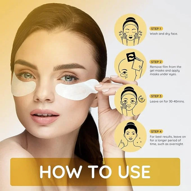 Enaskin Naturals Under Eye Patches for Dark Circles: Premium Gels Pads - Reduce Eye Bags, Wrinkles & Puffy - Skin Treatmen...