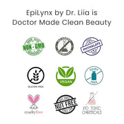 Vegan Moisturizing, Long Lasting Lip Gloss - Satin & Glitter - Allergen Free for Sensitive Skin - Neutral Brown by Dr. Lii...