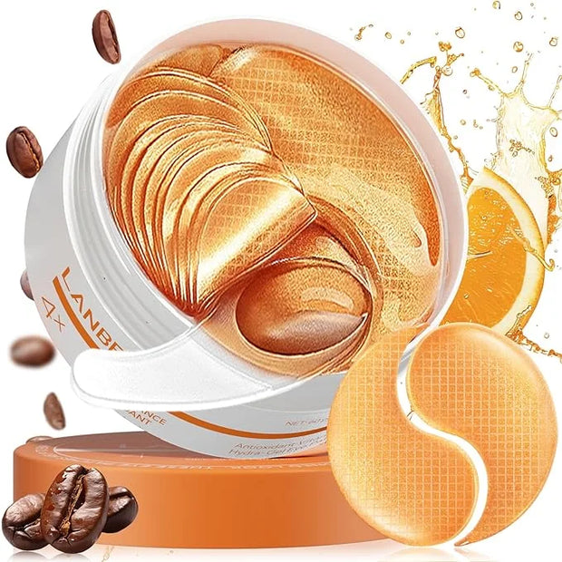 LANBENA Vitamin C Under Eye Patches for Dark Circles and Puffy Eyes, Cooling Eye Masks for Eye Bags, Fine Lines & Wrinkles...