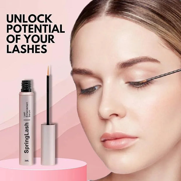 Eyelash Enhancement Serum with BIOTIN - Lash Enhancer For Longer, Fuller Eyelashes - Organic & Vegan Eyelash Enhancer - Cr...
