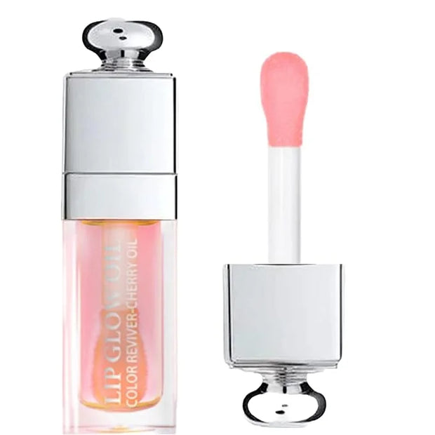 Hydrating Lip Glow Oil - (Clear Pinky), Plumping Lip Gloss, Moisturizing Lip Oil Gloss, Transparent Moisturizing Lip Balm,...