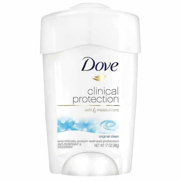 Dove Clinical Protection Antiperspirant Deodorant For Sweat and Odor Protection Original Clean Antiperspirant For Women Ma...