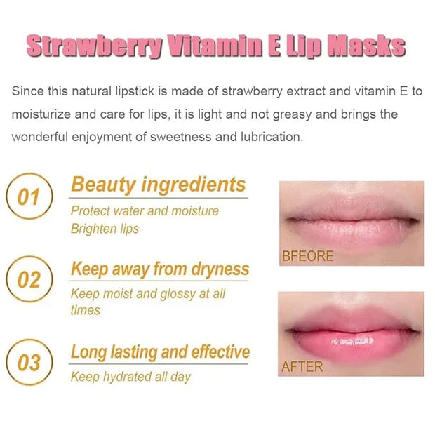 Strawberry Lip Balm Honey Pot, Hydrating