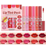 6 Colors Matte Lip Stain, Lip Liner Stain, Peel Off Lip Liner Tattoo, Long Lasting Lip Stain Waterproof for Women Girls Al...