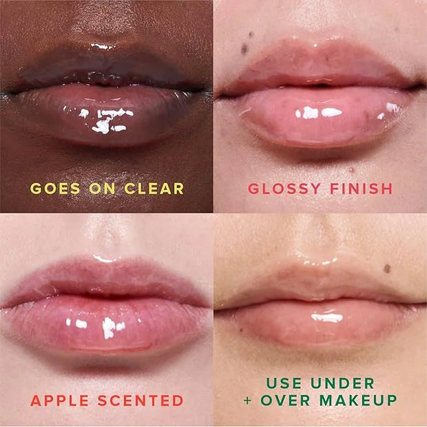 Farmacy Plump + Shine Lip Smoothie Duo - Peptide Lip Balm - Lip Moisturizer & Plumper with Vitamin C - Apple & Mango with ...