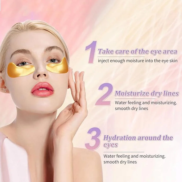 MOND'SUB Premium Under Eye Patches, Gel Eye Patches Hydrating & Refresh for Puffy Eyes, Under Eye Bags & Dark Circles, Nat...