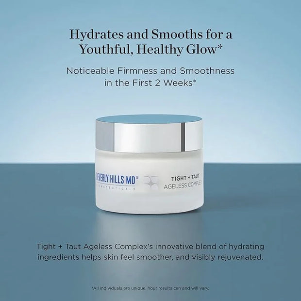Beverly Hills MD Tight + Taut Ageless Complex – Anti-Aging Face Cream, Hydrating Cream with Peptides and Botanical Extract...