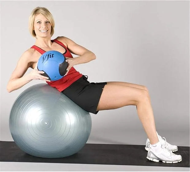 JFIT Premium Rubberized Medicine Ball 8 LB - Product Image