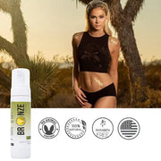 Chocolate Glaze Self-Tanning Foam Mousse (Medium) | Streak-Free, Fast-Drying, Scent-Free, Natural Rich Brown Color | Compl...