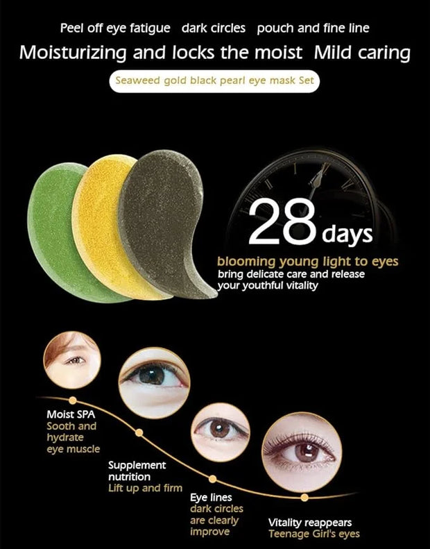 Senana MarinaUnder Eye Masks, Eye Lines And Moisturizing Eye Patches, Moisturizing, Nourishing, Improving Eye Bags, Dark E...