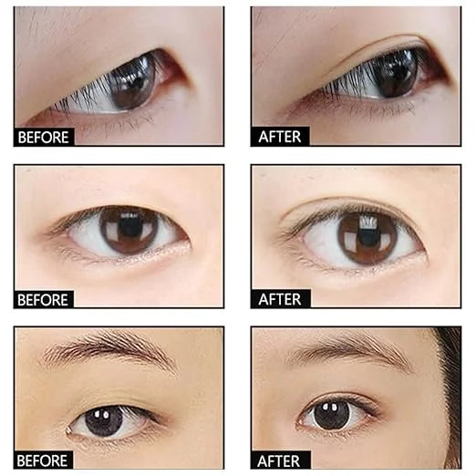 Natural Double Eyelid Pen Glue, 2-Pack Invisible Double Eyelid Styling Cream Long Lasting Liquid Eyelid Glue Eyelid Shapin...