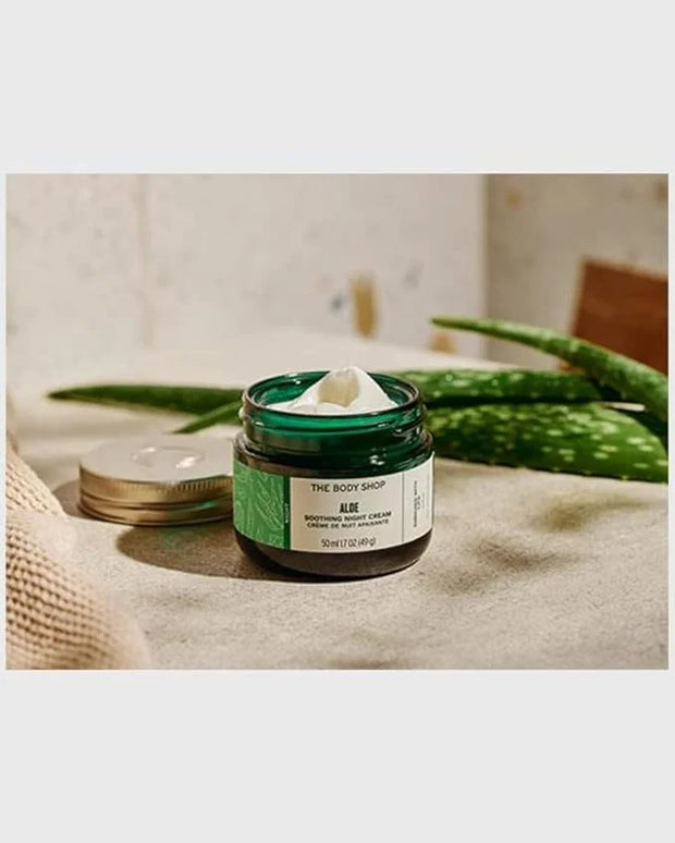 The Body Shop Aloe Vera Night Cream, For Sensitive Skin, Vegan, 50ml - Product Image