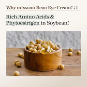 mixsoon Bean Eye cream Moisturizer With Mild Soothing Beans Korean Skin Care 0.67 fl. oz. / 20ml - Product Image
