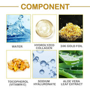 Sulily 30 Pairs Lip Masks & 24K Gold Gel Eye Masks,Crystal Collagen Eye Patches for Puffy Eyes,Moisturizing& Reducing Fine...