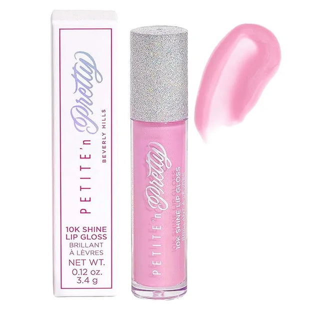 Petite 'N Pretty 10K Shine Lip Gloss for Girls (Gia Pink) - Makeup for Kids, Tweens, Teens - High Shine, Soft, Hydrating, ...