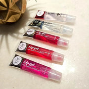5 Pack Variety Bundle of Lip Gels With Viatmin E - Clear, Rosehip, Strawberry, Cherry, and Bubble Gum Hydrating Lip Glosse...