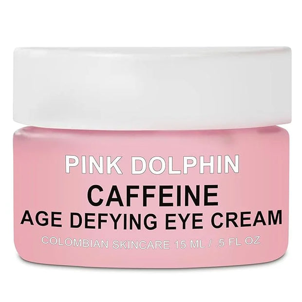 Pink Dolphin Caffeine Eye Cream – Anti-Aging Eye Treatment for Dark Circles, Puffiness & Fine Lines – Hydrating Formula wi...