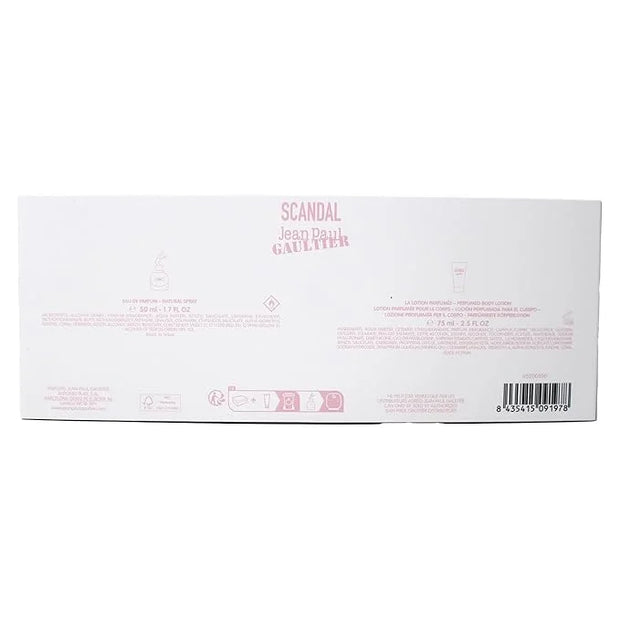 Jean Paul Gaultier Scandal 2-Piece Set for Women, (1.7 Oz Eau De Parfum Spray + 2.5 Oz Perfumed Body Lotion) - Product Image