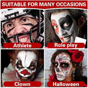 3 Colors Black White Red Face Body Paint