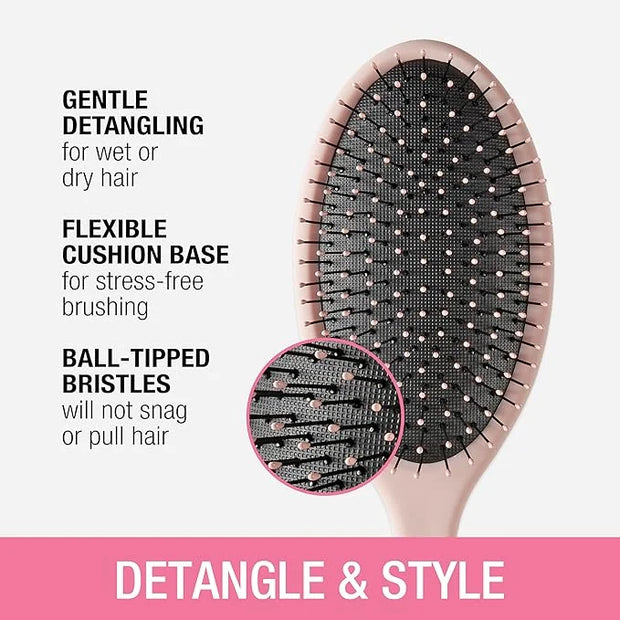 Conair Detangling Hair Brush 3PK - For wet and dry hair - curly hair brush - hair brushes for women - detangler brush - ha...