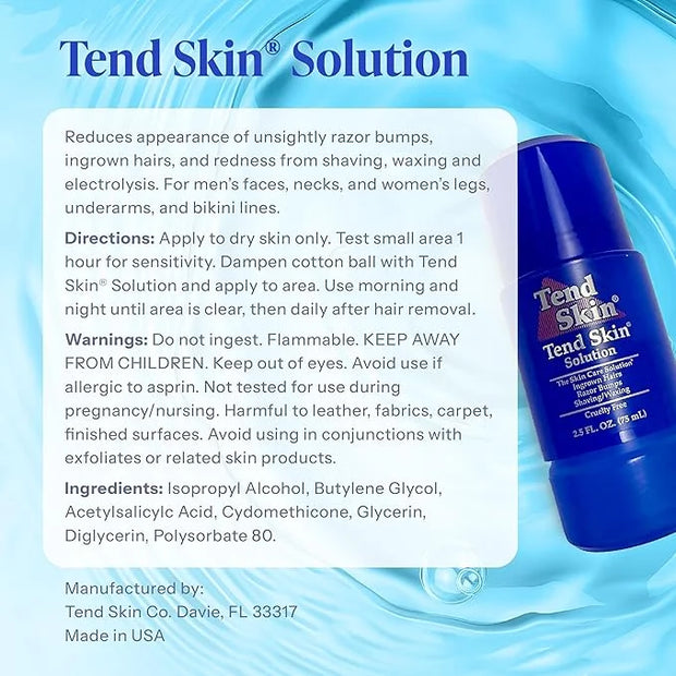 Tend Skin Razor Bump Solution Refillable Roll-On Solution For Unsightly Razor Bumps, Ingrown Hair And Razor Burns, Post Sh...