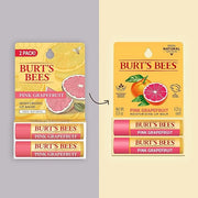 Burt's Bees Lip Balm - Pink Grapefruit, Lip Moisturizer With Responsibly Sourced Beeswax, Tint-Free, Natural Origin Condit...